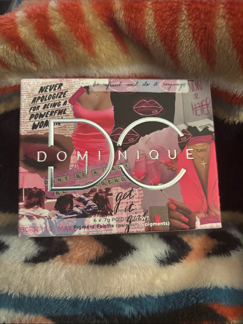 Dominique Pink Collage Eyeshadow Palette